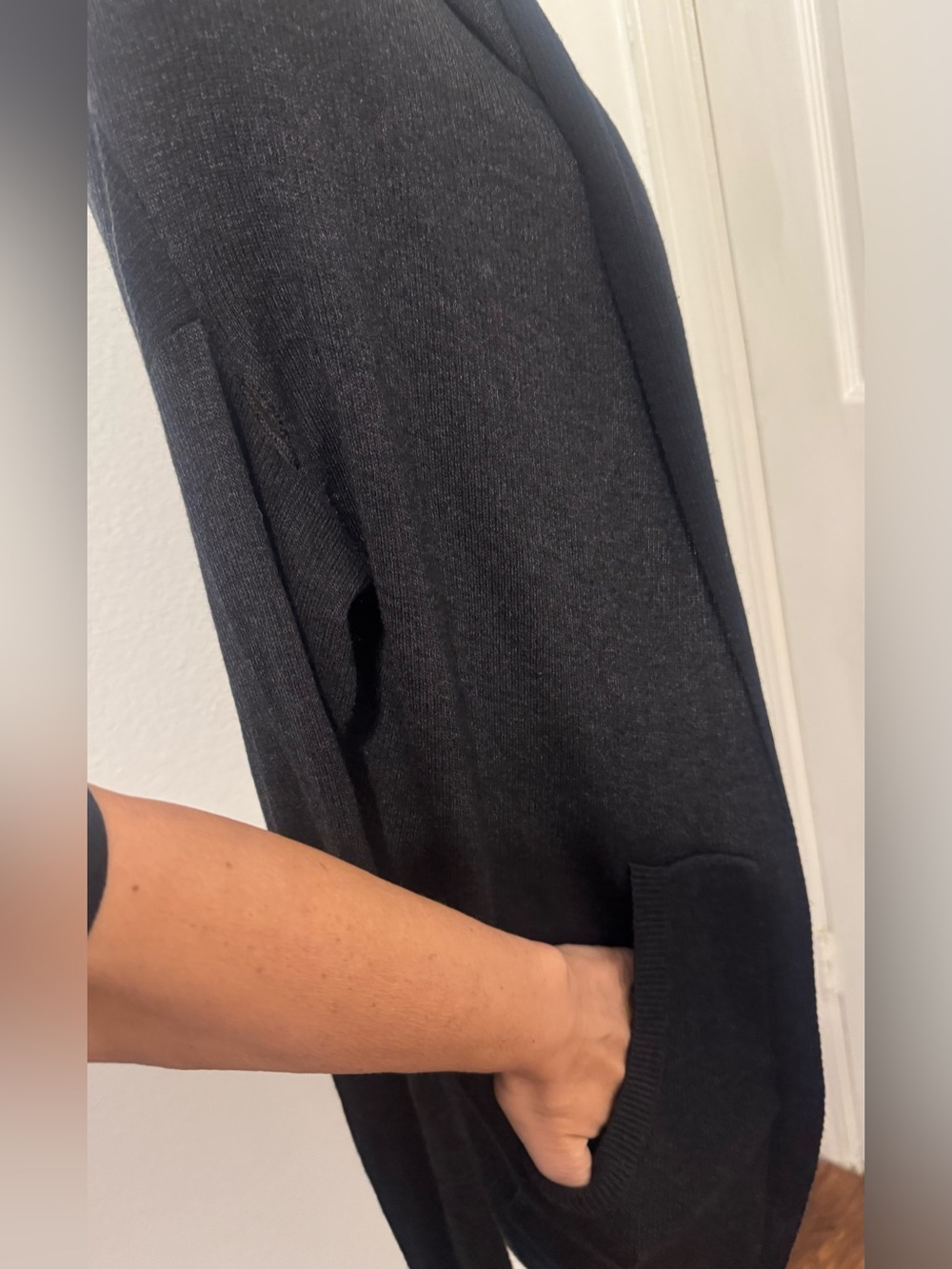 Lululemon Cabin Yogi Wrap Sweater Hoodie Soft Cozy Gym Athleisure Size 4 *Hole* - Picture 8 of 12